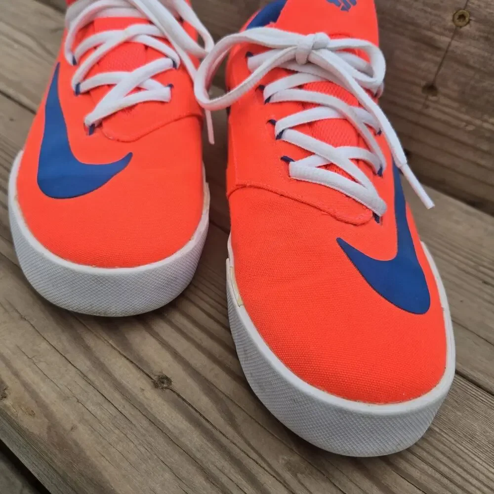 Nike KD Kevin Durant Vulc Laser Crimson Red Military Blue Sneaker Size 7y‎